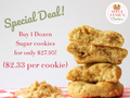 National Sugar Cookie Day Special: 12 Sugar Cookies for only $27.95!
